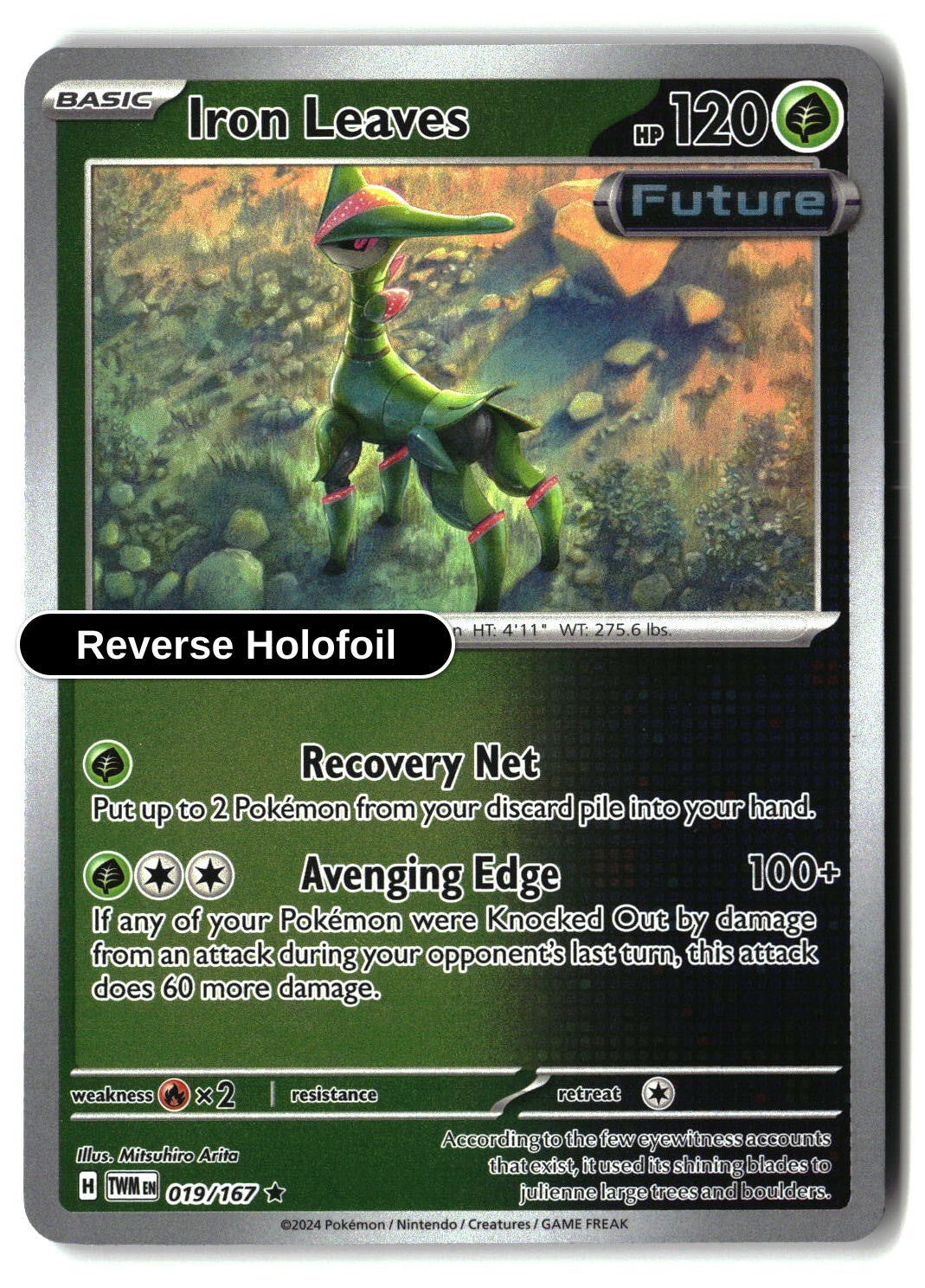 Iron Leaves - 019/167 - [TWM - SV06: Twilight Masquerade] - Reverse Holofoil