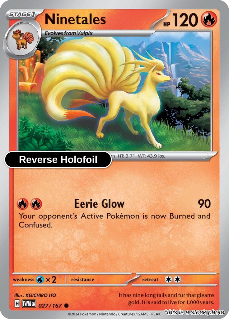Ninetales - 027/167 - [TWM - SV06: Twilight Masquerade] - Reverse Holofoil