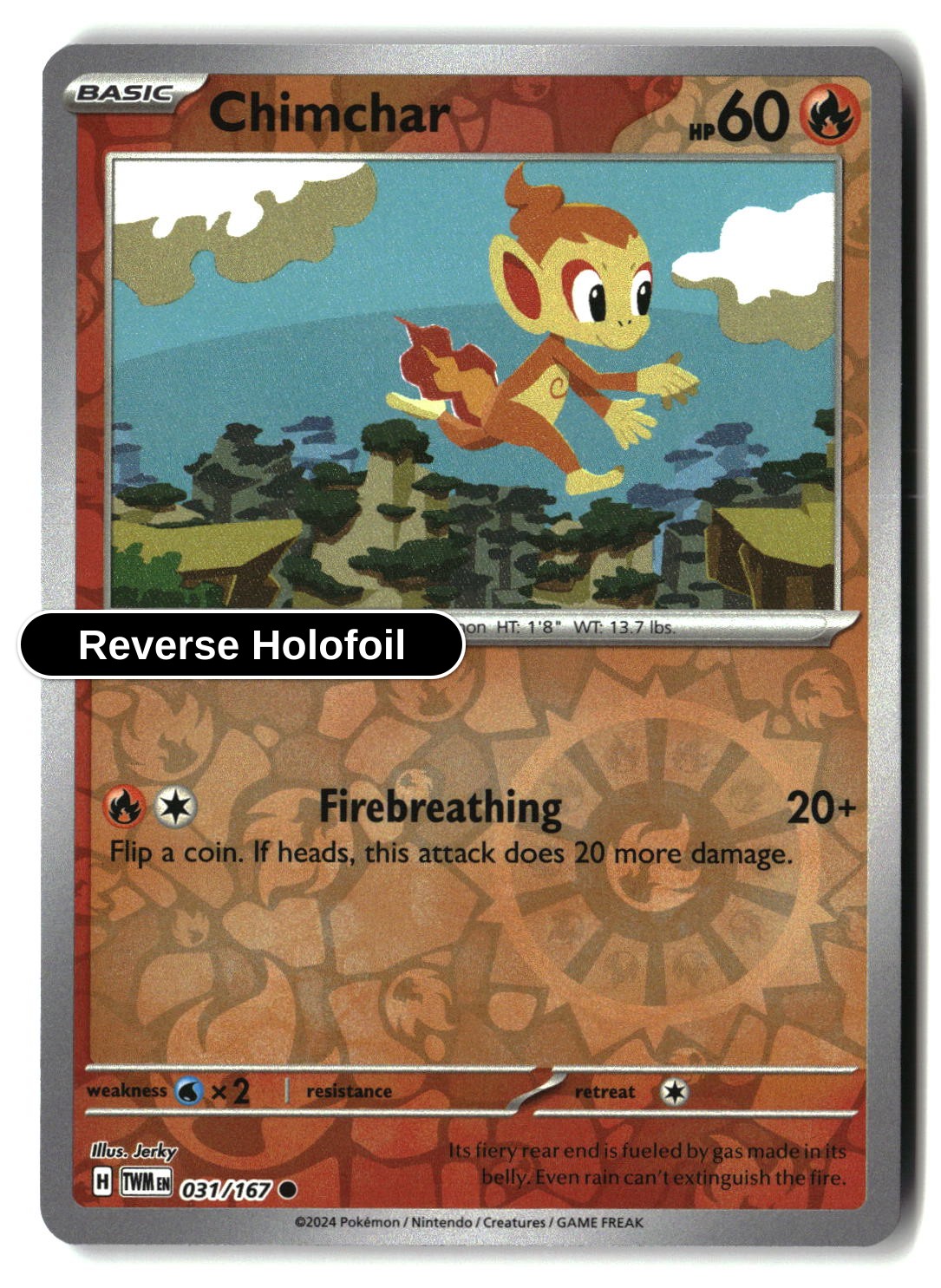 Chimchar - 031/167 - [TWM - SV06: Twilight Masquerade] - Reverse Holofoil