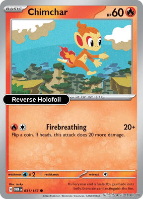 Chimchar - 031/167 - [TWM - SV06: Twilight Masquerade] - Reverse Holofoil