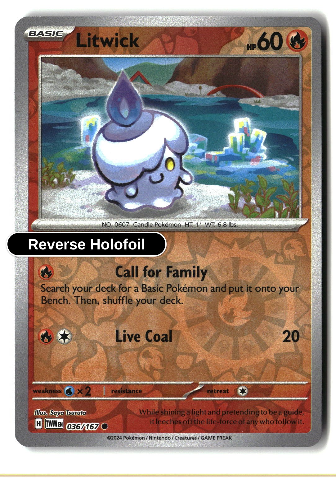 Litwick - 036/167 - [TWM - SV06: Twilight Masquerade] - Reverse Holofoil