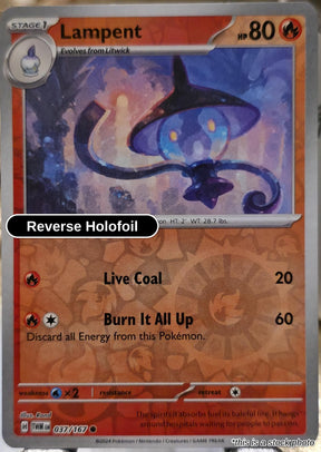 Lampent - 037/167 - [TWM - SV06: Twilight Masquerade] - Reverse Holofoil