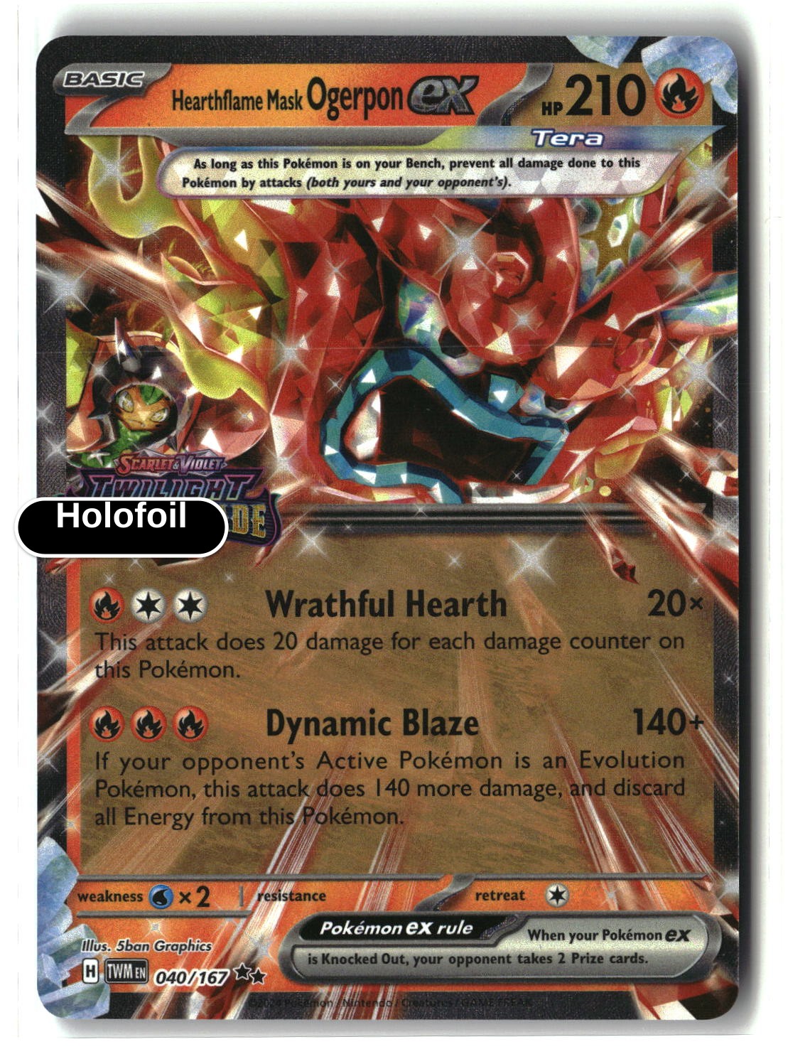 Hearthflame Mask Ogerpon ex - 040/167