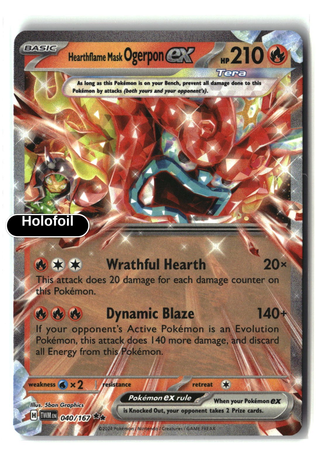 Hearthflame Mask Ogerpon ex - 040/167