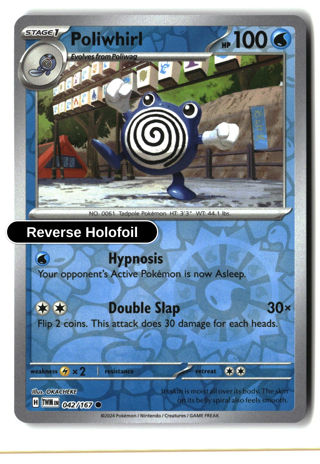 Poliwhirl - 042/167 - [TWM - SV06: Twilight Masquerade] - Reverse Holofoil