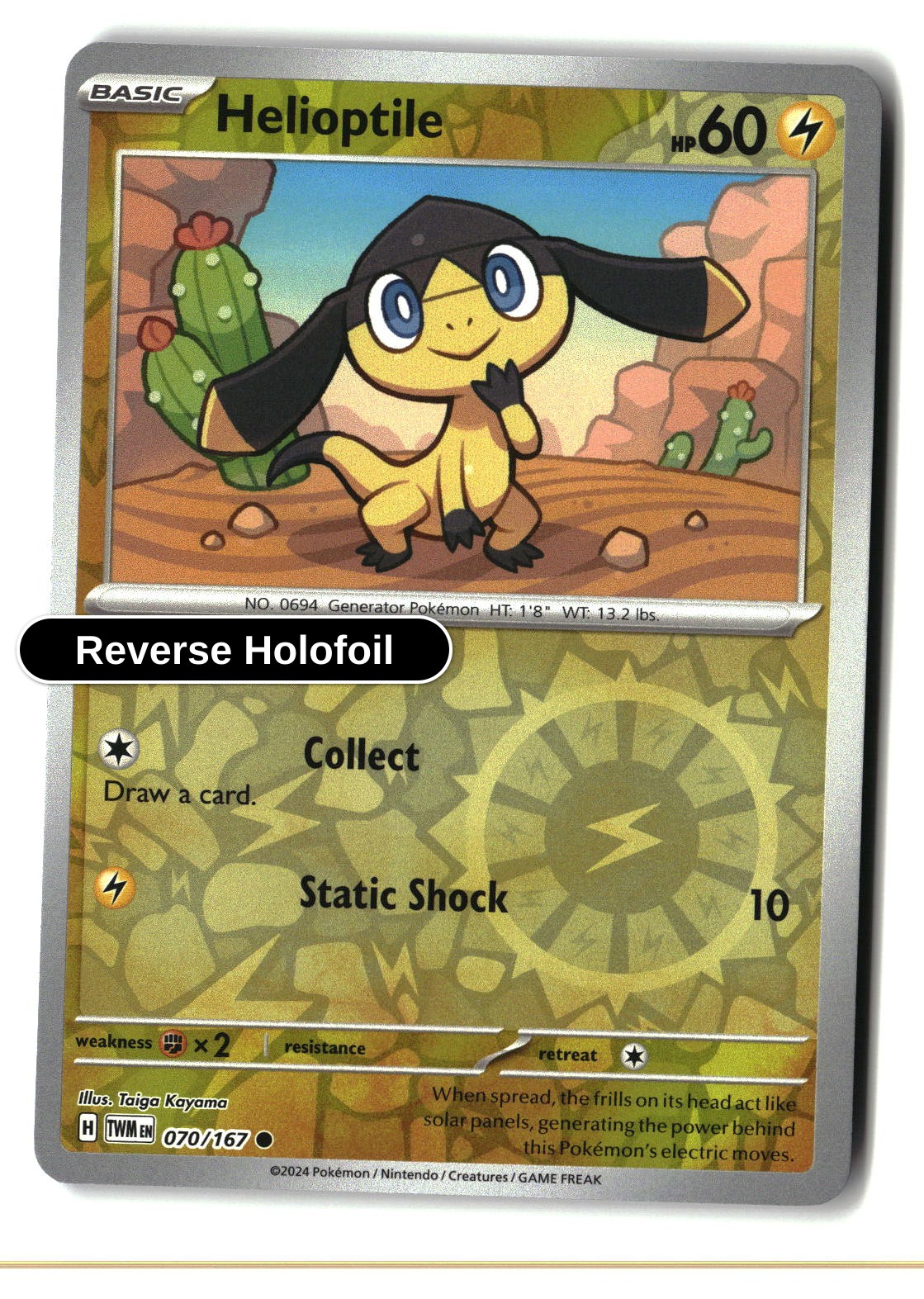 Helioptile - 070/167 - [TWM - SV06: Twilight Masquerade] - Reverse Holofoil