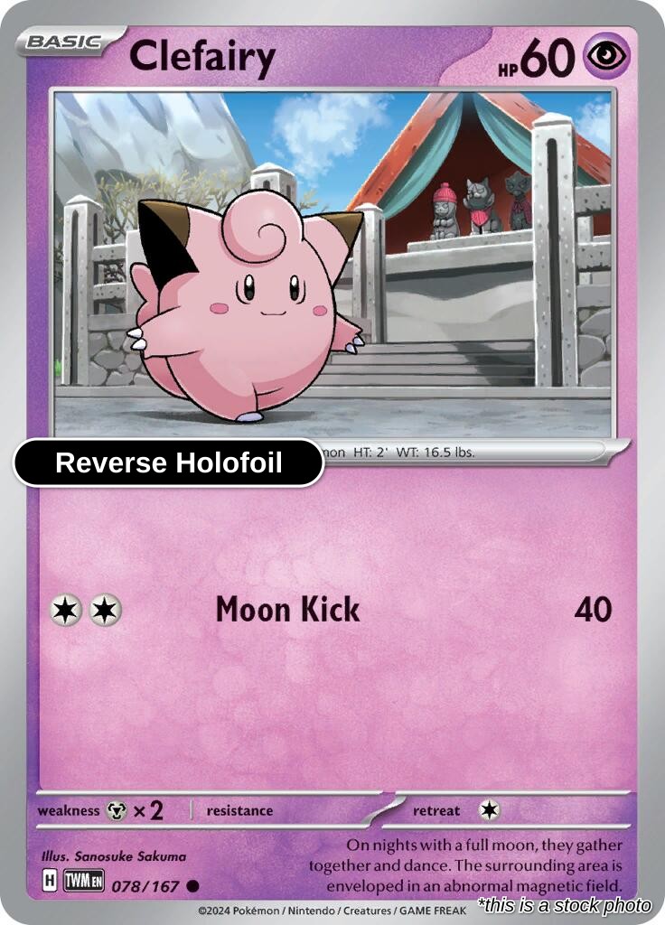 Clefairy - 078/167 - [TWM - SV06: Twilight Masquerade] - Reverse Holofoil