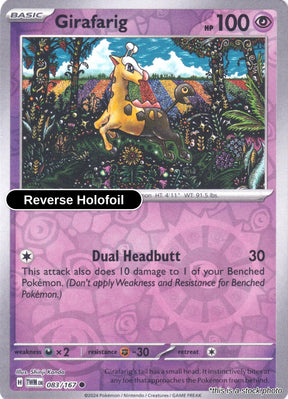 Girafarig - 083/167 - [TWM - SV06: Twilight Masquerade] - Reverse Holofoil