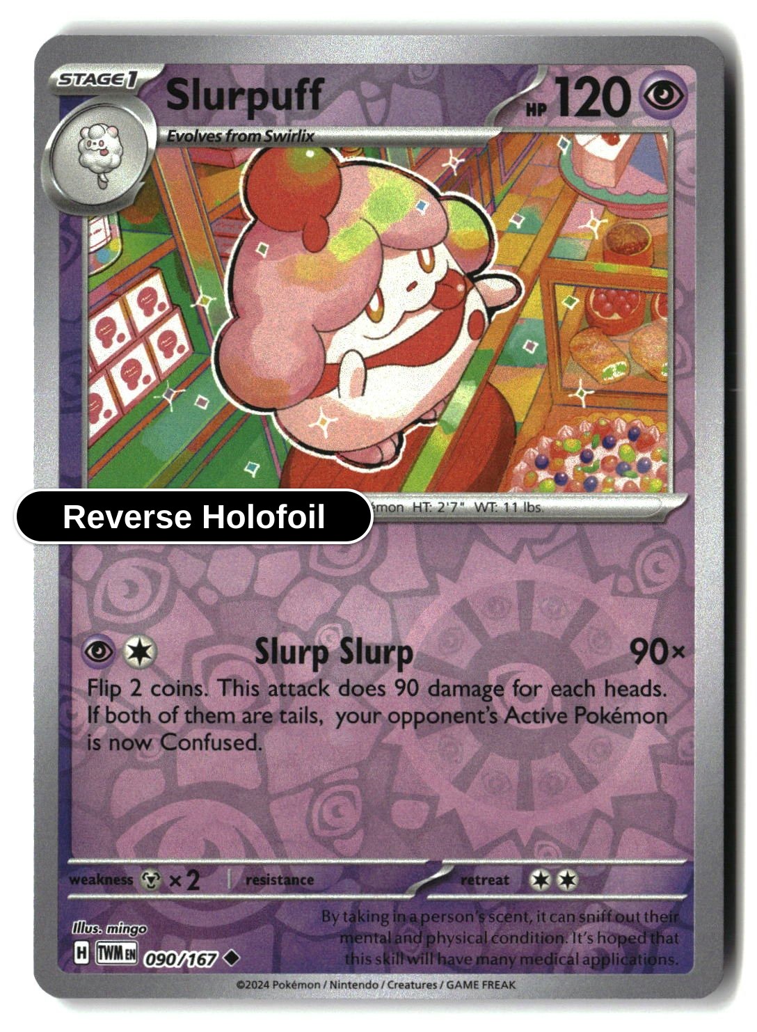 Slurpuff - 090/167 - [TWM - SV06: Twilight Masquerade] - Reverse Holofoil