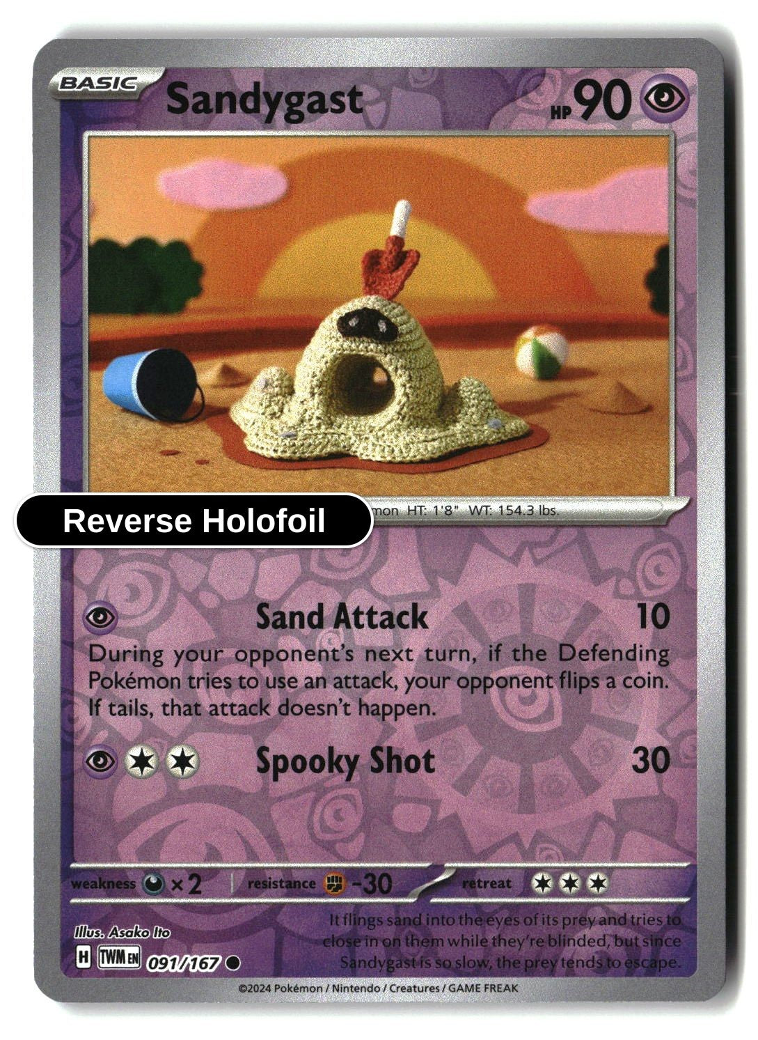 Sandygast - 091/167 - [TWM - SV06: Twilight Masquerade] - Reverse Holofoil