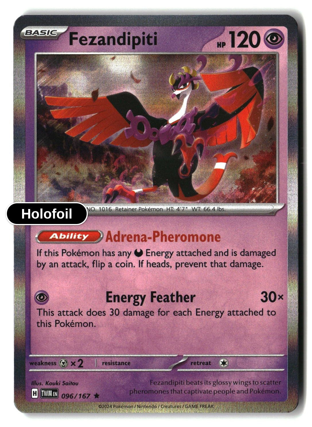 Fezandipiti - 096/167 - [TWM - SV06: Twilight Masquerade] - Holofoil