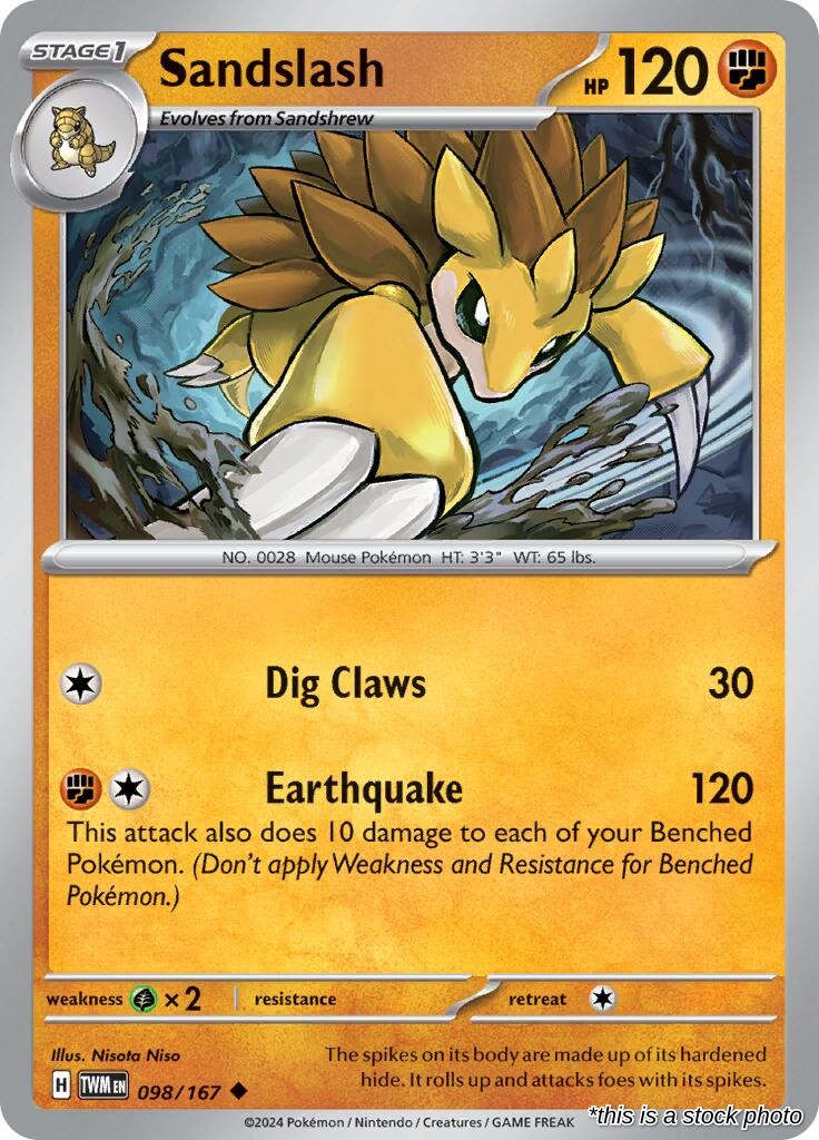 Sandslash - 098/167 - [TWM - SV06: Twilight Masquerade]