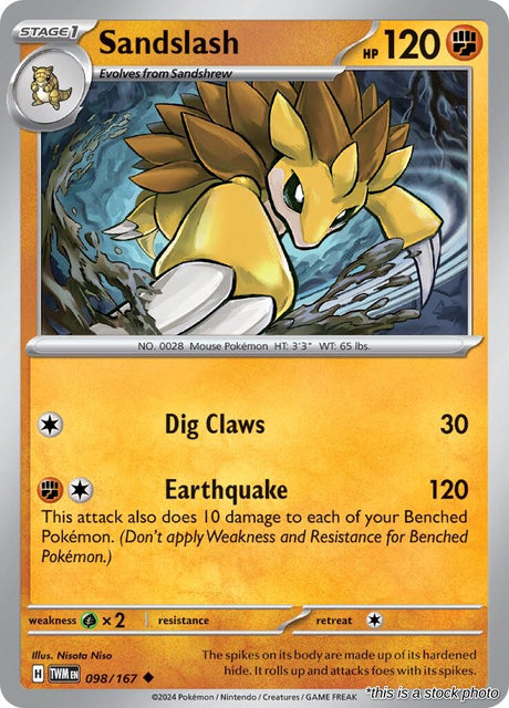 Sandslash - 098/167 - [TWM - SV06: Twilight Masquerade]