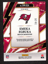 Emeka Egbuka 2025 Panini Select Sparks Tie-Dye Prizm #SPK-EEA #/25