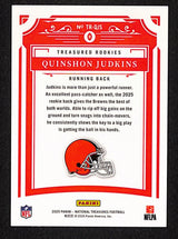 Quinshon Judkins 2025 Panini National Treasures Treasured Rookies #TR-QJS #/99