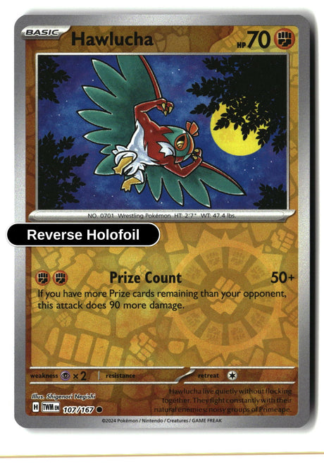 Hawlucha - 107/167 - [TWM - SV06: Twilight Masquerade] - Reverse Holofoil