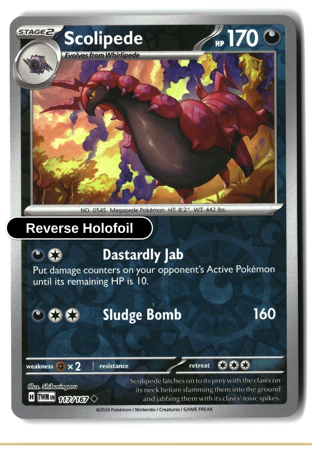 Scolipede - 117/167 - [TWM - SV06: Twilight Masquerade] - Reverse Holofoil