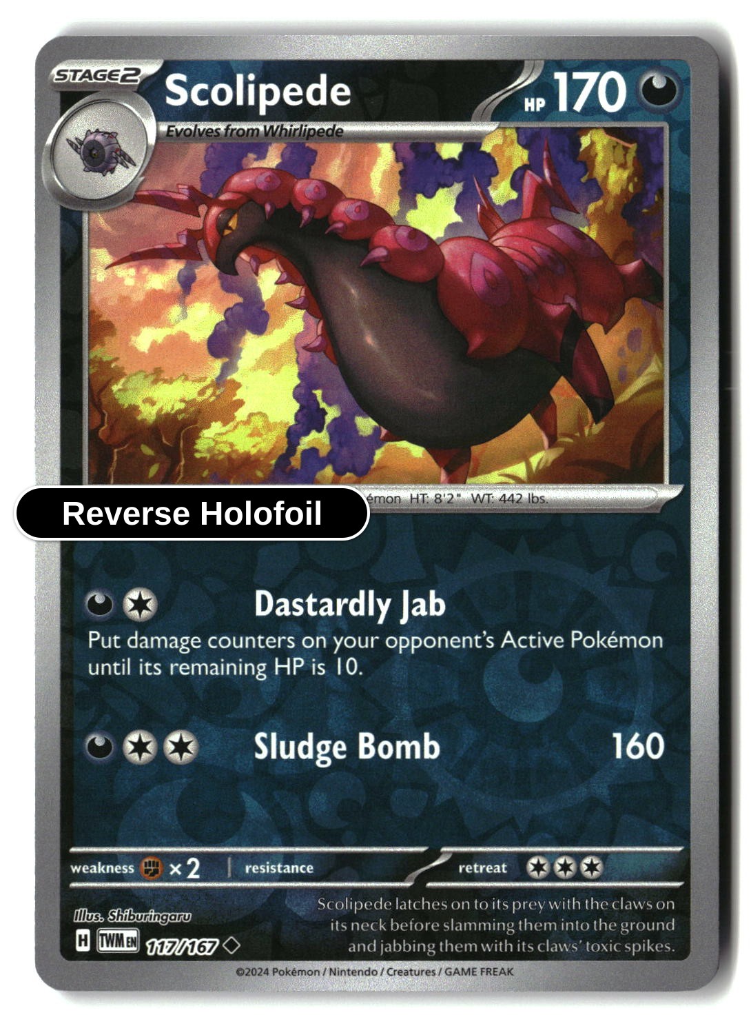Scolipede - 117/167 - [TWM - SV06: Twilight Masquerade] - Reverse Holofoil