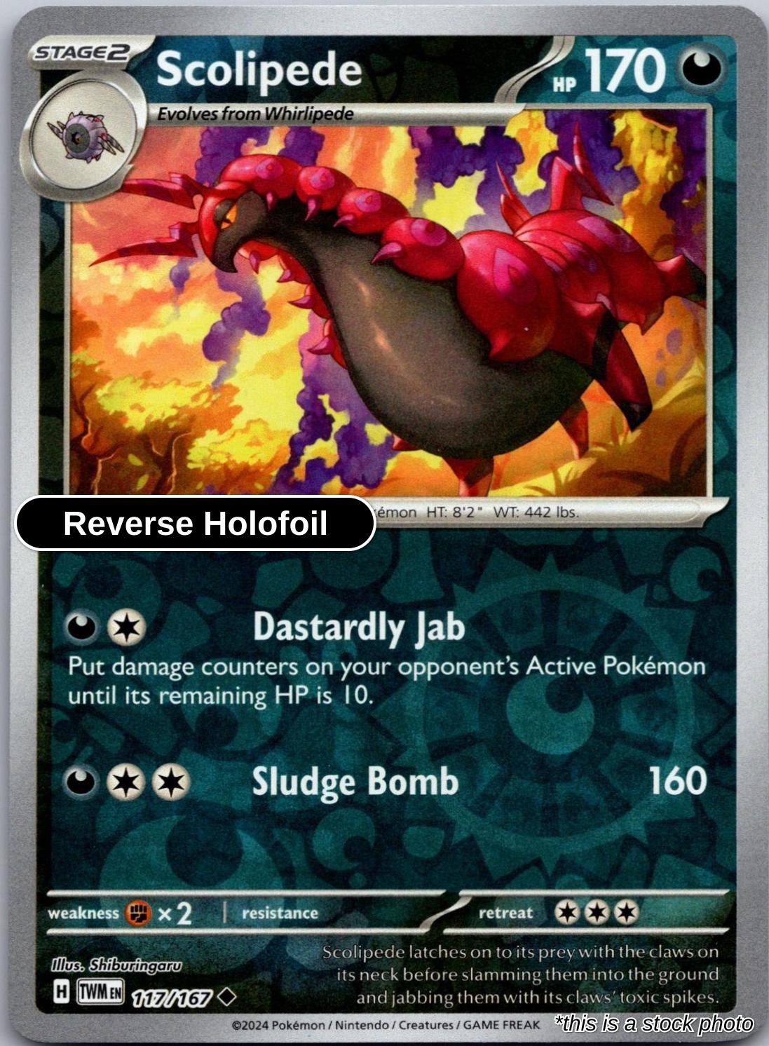 Scolipede - 117/167 - [TWM - SV06: Twilight Masquerade] - Reverse Holofoil
