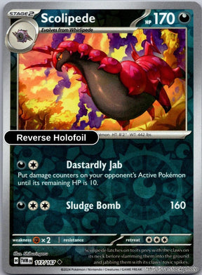 Scolipede - 117/167 - [TWM - SV06: Twilight Masquerade] - Reverse Holofoil