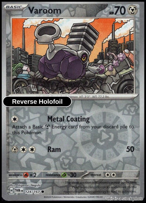 Varoom - 124/167 - [TWM - SV06: Twilight Masquerade] - Reverse Holofoil