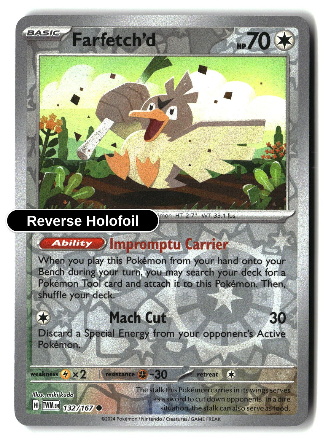 Farfetch'd - 132/167 - [TWM - SV06: Twilight Masquerade] - Reverse Holofoil