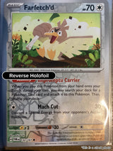 Farfetch'd - 132/167 - [TWM - SV06: Twilight Masquerade] - Reverse Holofoil