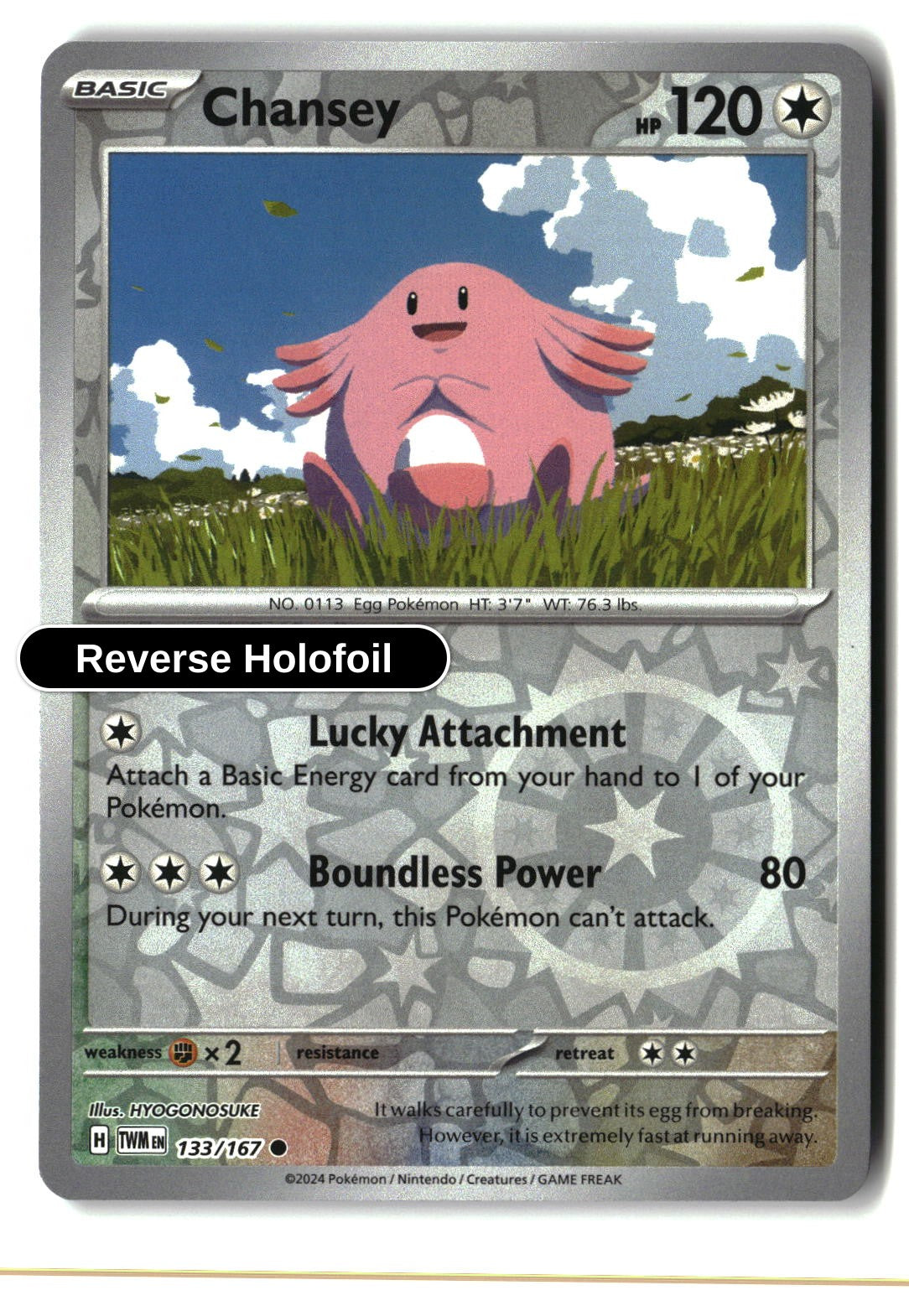 Chansey - 133/167 - [TWM - SV06: Twilight Masquerade] - Reverse Holofoil
