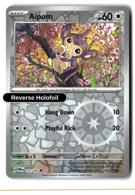 Aipom - 137/167 - [TWM - SV06: Twilight Masquerade] - Reverse Holofoil