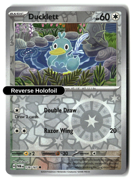 Ducklett - 139/167 - [TWM - SV06: Twilight Masquerade] - Reverse Holofoil