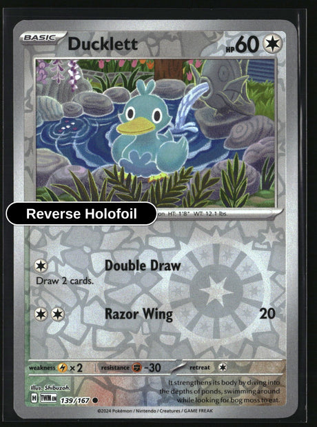 Ducklett - 139/167 - [TWM - SV06: Twilight Masquerade] - Reverse Holofoil
