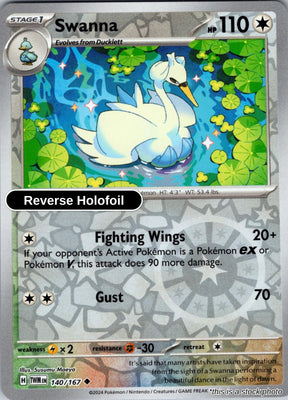 Swanna - 140/167 - [TWM - SV06: Twilight Masquerade] - Reverse Holofoil
