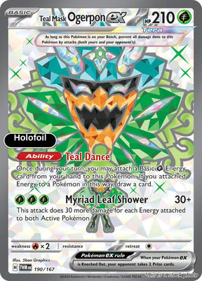 Teal Mask Ogerpon ex - 190/167