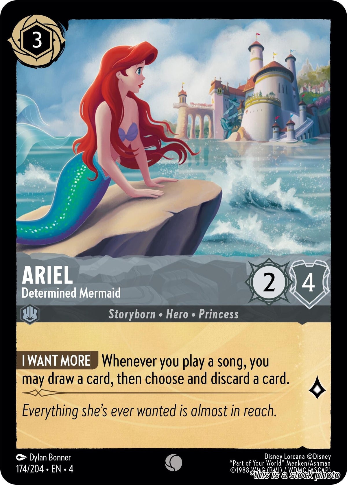 Ariel - Determined Mermaid - 174/204 - [4 - Ursula's Return]