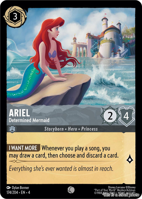 Ariel - Determined Mermaid - 174/204 - [4 - Ursula's Return]