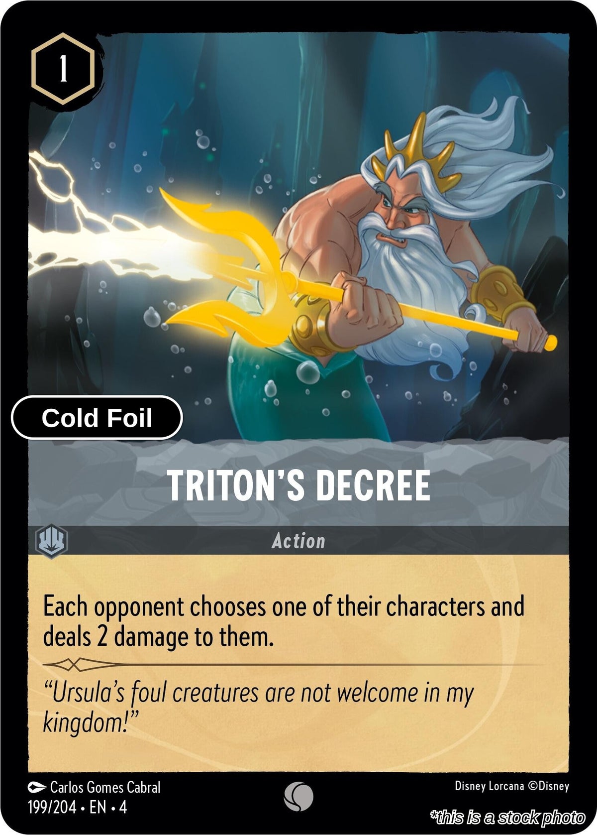 Triton's Decree - 199/204 - [4 - Ursula's Return] - Cold Foil