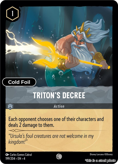 Triton's Decree - 199/204 - [4 - Ursula's Return] - Cold Foil