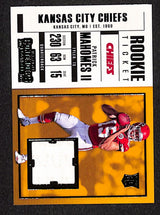 Patrick Mahomes II 2017 Panini Contenders Rookie Ticket Swatches #SW-3b