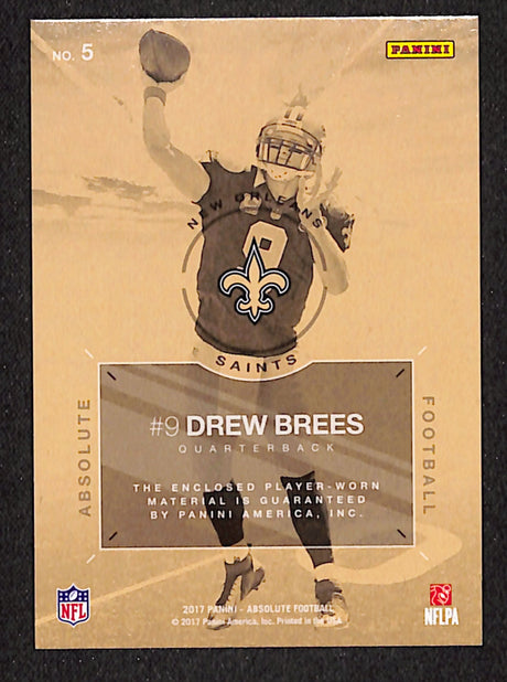 Drew Brees 2017 Panini Absolute Air Raid #5 #/175