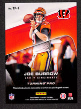 Joe Burrow 2020 Panini Playoff Turning Pro Memorabilia #TP-1