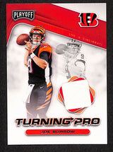 Joe Burrow 2020 Panini Playoff Turning Pro Memorabilia #TP-1