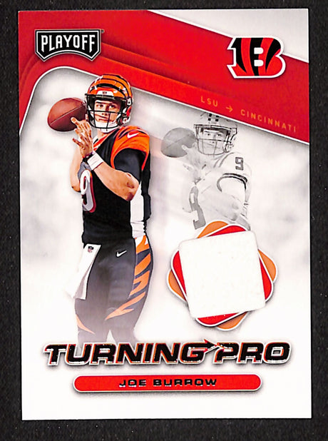 Joe Burrow 2020 Panini Playoff Turning Pro Memorabilia #TP-1