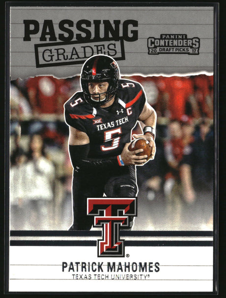 Patrick Mahomes II 2017 Panini Contenders Draft Picks Passing Grades #5