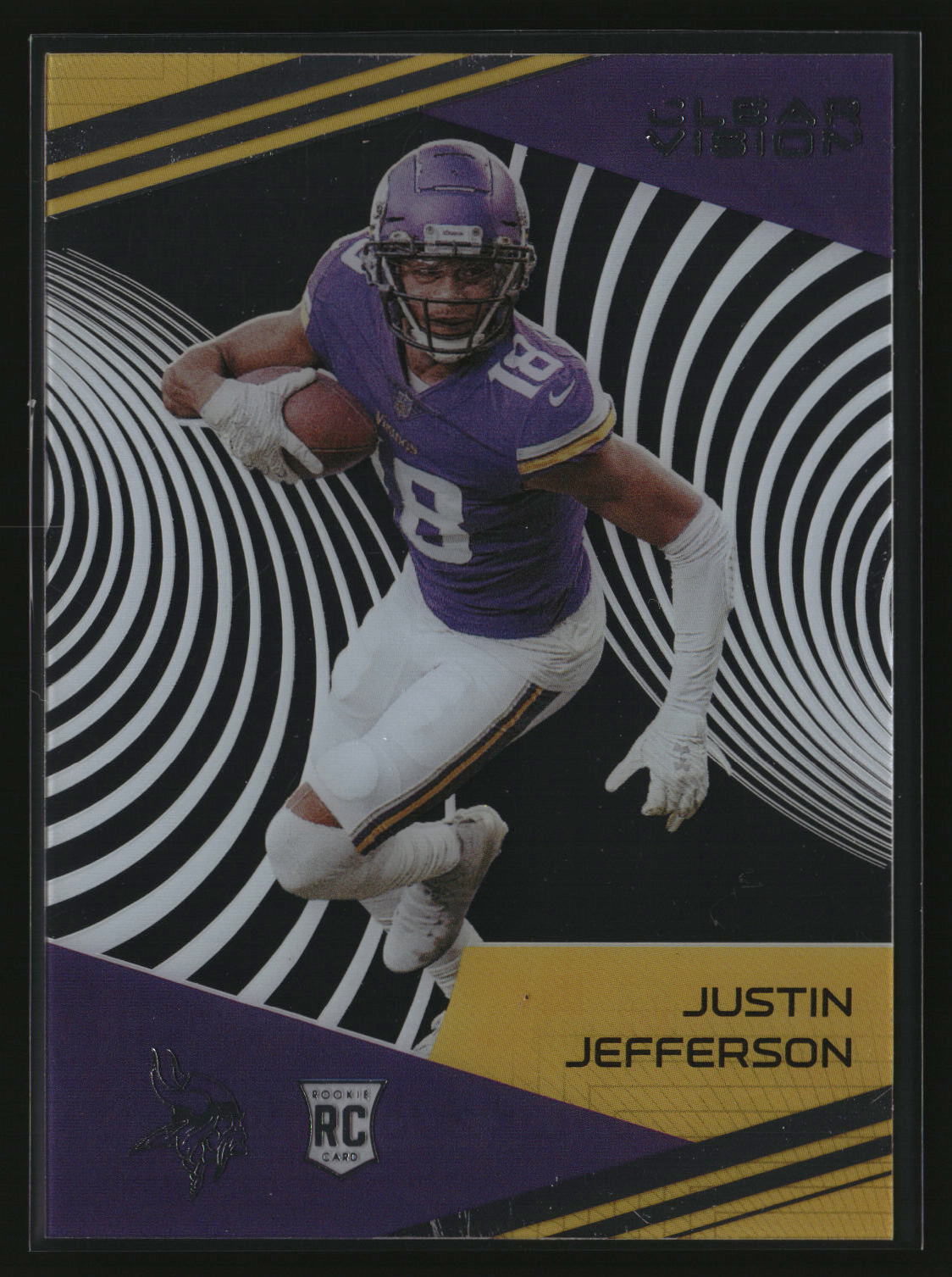 Justin Jefferson 2020 Panini Chronicles Clear Vision Rookies #CV-11
