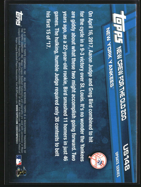 The Next Dynasty 2017 Topps Update #US148