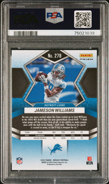 Jameson Williams 2022 Panini Mosaic Mosaic #278 PSA 10