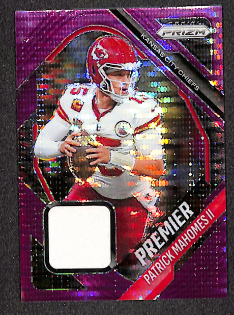 Patrick Mahomes II 2025 Panini Prizm Premier Jerseys Purple Pulsar #PJY-PMA