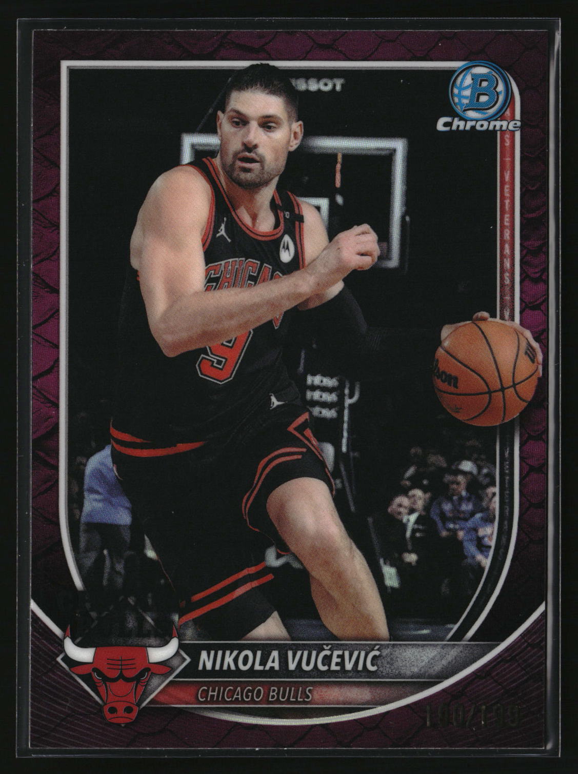 Nikola Vučević 2025-26 Bowman Chrome Reptilian Fuchsia #BCV-157 #/199