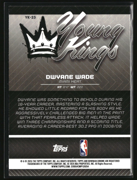 Dwyane Wade 2025-26 Bowman Young Kings #YK-23