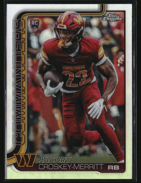 Jacory Croskey-Merritt 2025 Topps Chrome Refractor #387
